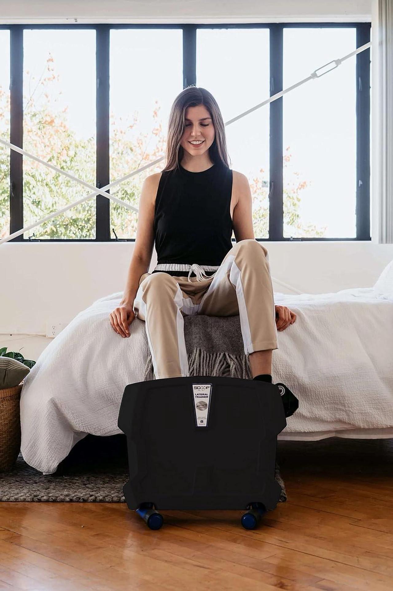 Alt view image 4 of 5 - New Version - SCOOP Lateral Trainer Compact, Lightweight, Under Desk Lateral Motion Exerciser at Home Fitness for Knees, HIPS and Lower Back. Improves Strength, Balance & Mobility, Reduces Joint Pain