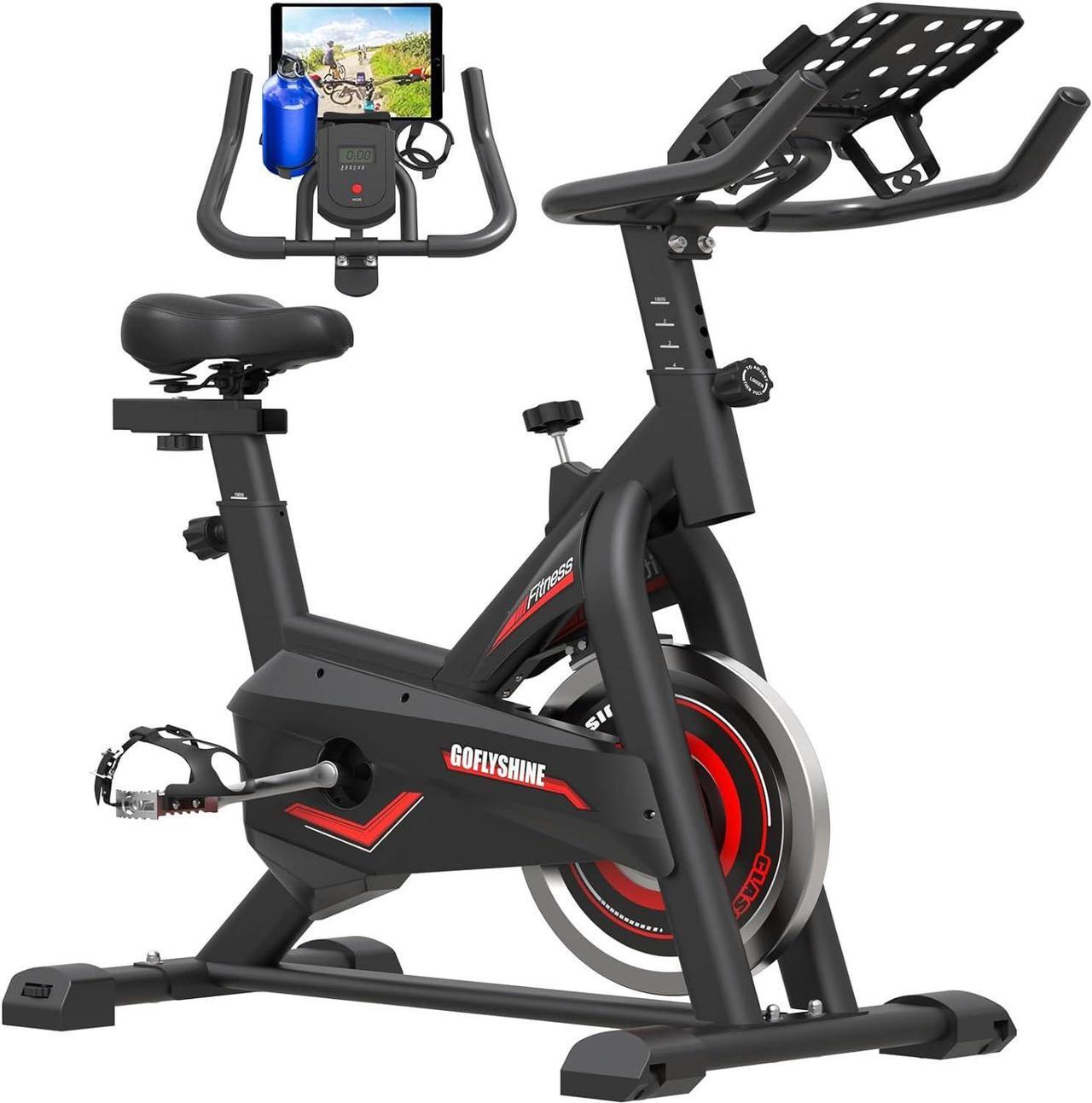 Main image of GOFLYSHINE Exercise Bikes Stationary,Exercise Bike for Home Indoor Cycling Bike for Home Cardio Gym,Workout Bike with Ipad Mount & LCD Monitor,Silent Belt Drive