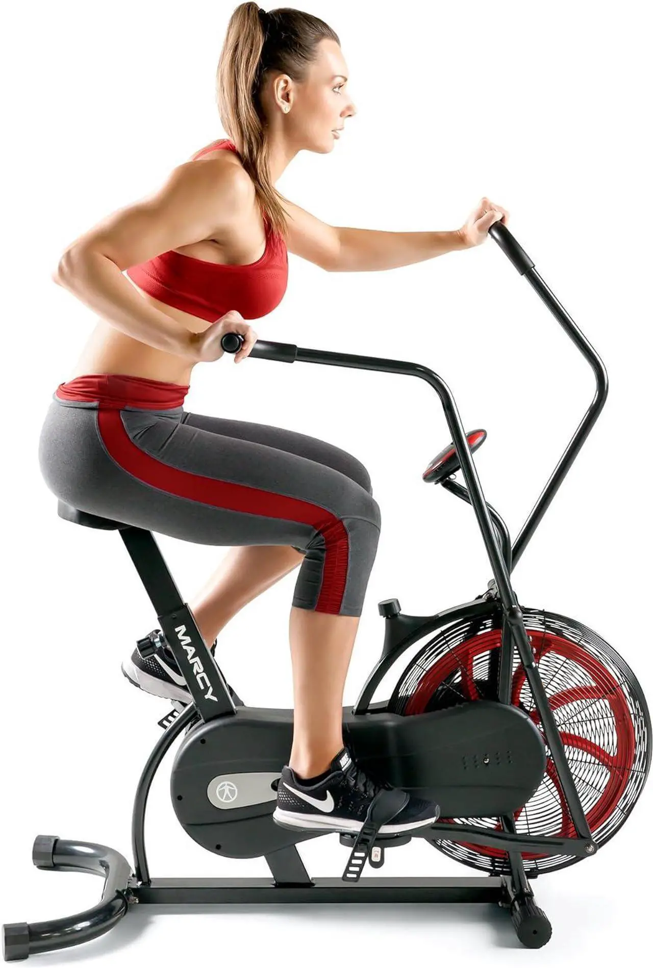 Main image of Marcy Air-Resistance Exercise Fan Bike With Dual Acction Handlebars