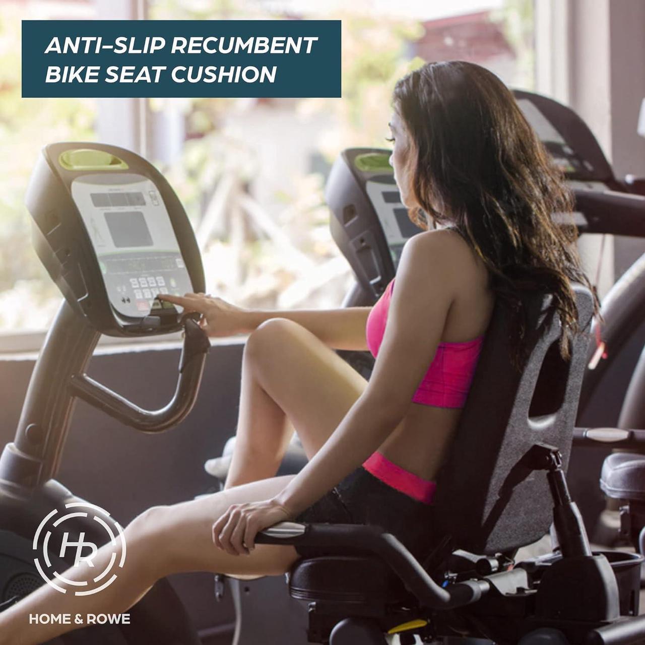 Alt view image 4 of 7 - Recumbent Bike Seat Cushion - Anti Slip Large Exercise Bike Seat Cushion Pad - Ideal Recumbent Bike Cushion fits All Recumbent Exercise Bike Including Extra Wide and Desk Bike- Gel Pad