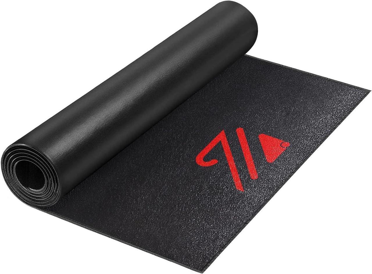 Main image of BUCKLOS Treadmill Mat Compatible with Peloton Bike & Stationary Bike & Recumbent Bike - Upgrade Thickness 6mm Non Slip, for Bike Trainer Protect Hardwood Floor Concrete Carpet Exercise Equipment