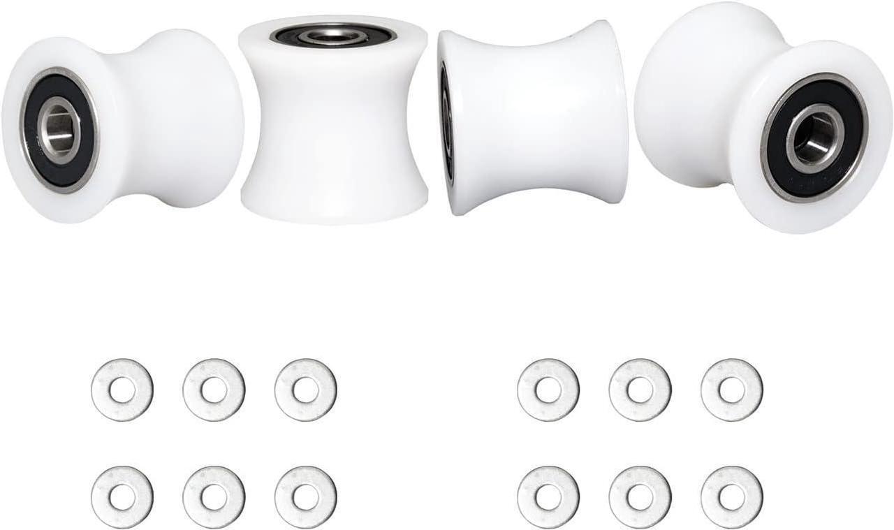 Main image of FRECCU Total Trainer Rollers/Wheels of 4 for Models DLX, DLX II, DLX III, Adv DLX, Pilates, Pilates Pro 2500, 3000, 4000570, 2000 White