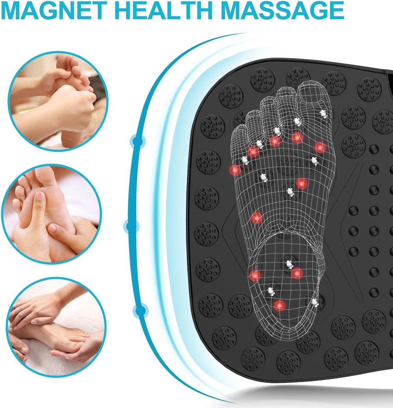 Alt view image 3 of 7 - AXV Vibration Plate Exercise Machine Whole Body Workout Portable Mini Vibrate Fitness Platform Lymphatic Drainage Machine for Weight Loss Shaping Toning Wellness Home Gyms Workout (Mini)