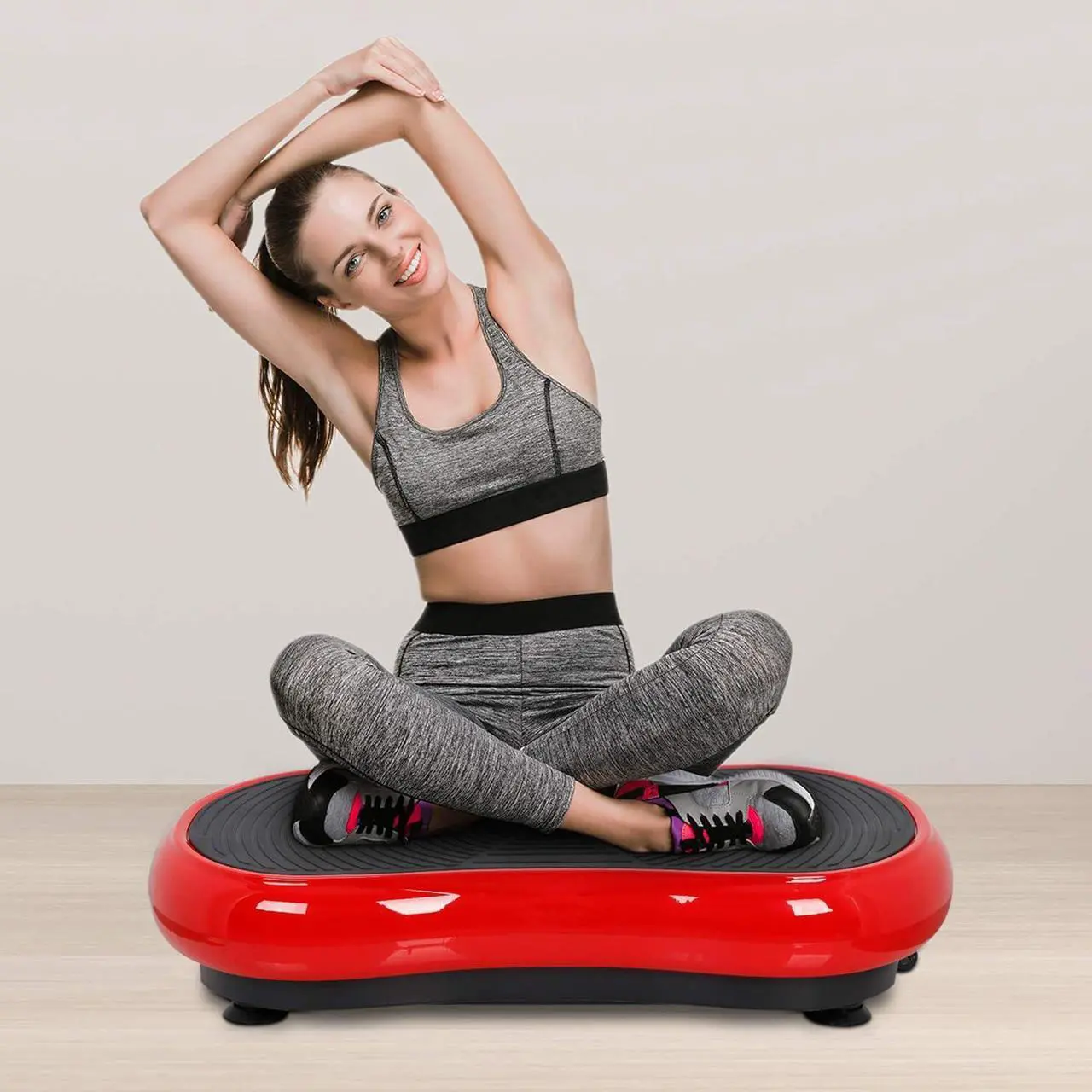 Alt view image 4 of 7 - Full Body Vibration Platform Massage Machine Workout Trainer with Bluetooth Music Connection