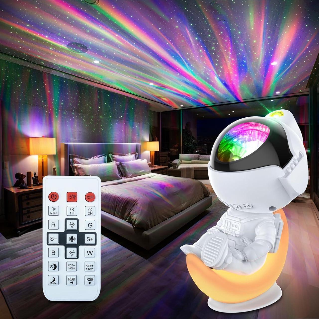 Main image of Rossetta Astronaut Projector, Space Projector Galaxy Projector for Bedroom, Star Projector Night Light with Timer and Remote, Kids Adults Room Decor Aesthetic, Gifts for Christmas, Birthdays