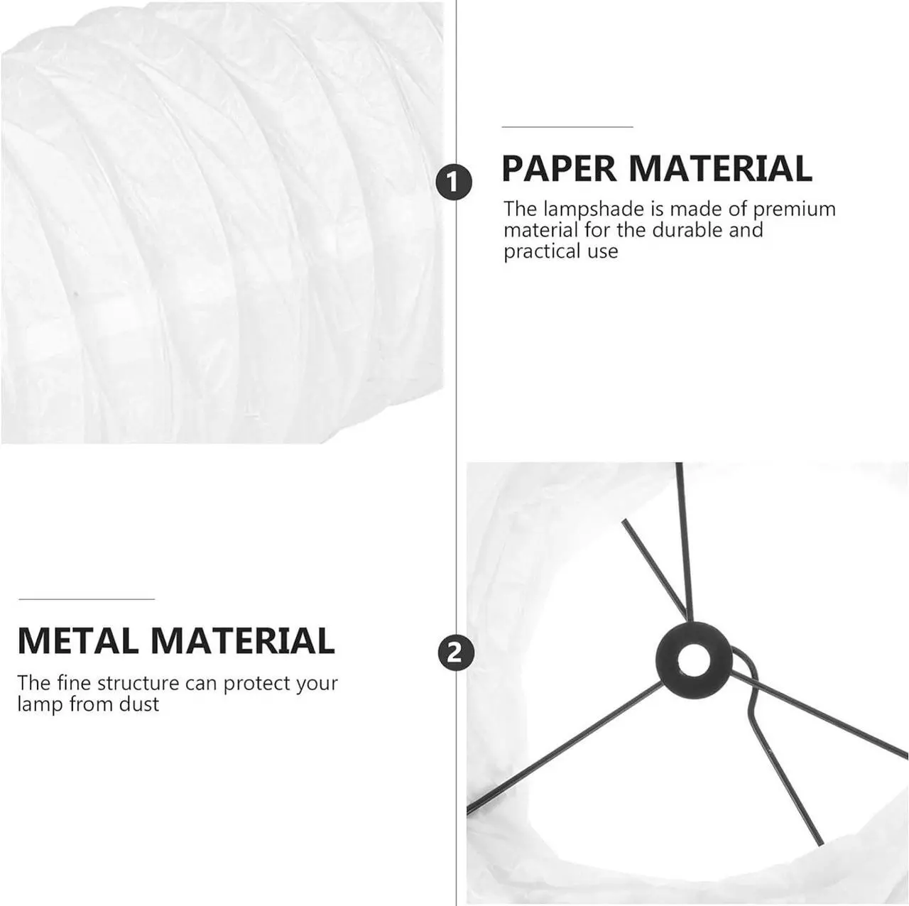 Alt view image 7 of 7 - Beaupretty Paper Floor Lamp Shade: Diploma Floor Lamp Shade Japanese Style Rice Paper Lamp Protector Cover Replacement for Hotel Bedside Floor Lamp