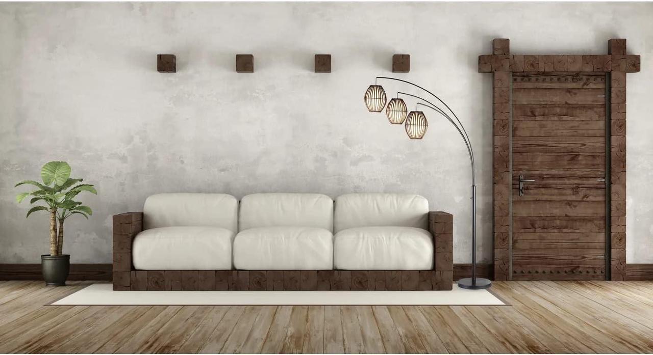 Alt view image 3 of 7 - Adesso 4026-26 Maui Arc Lamp, 82 in., 3x60W Incandescent,13 CFL, Antique Bronze, 1 Floor Lamp