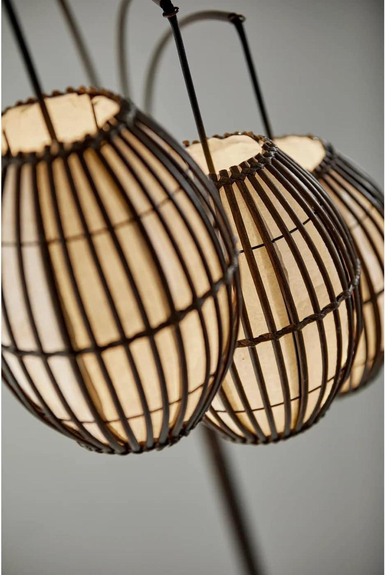 Alt view image 6 of 7 - Adesso 4026-26 Maui Arc Lamp, 82 in., 3x60W Incandescent,13 CFL, Antique Bronze, 1 Floor Lamp