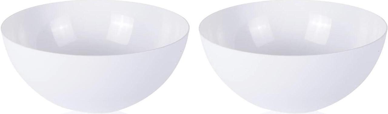 Main image of Floor Lamp Shade 2 Pack Torchiere Lamp Shades Replacement, 10 inch Diameter, 1.65 inch Fitter, Plastic Bowl White Lamp Shades for Floor Lamps Upright