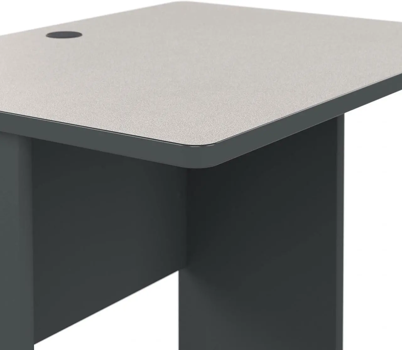 Alt view image 6 of 7 - Bush Business Furniture Series A Home Office Desk, 36W, White Spectrum and Slate