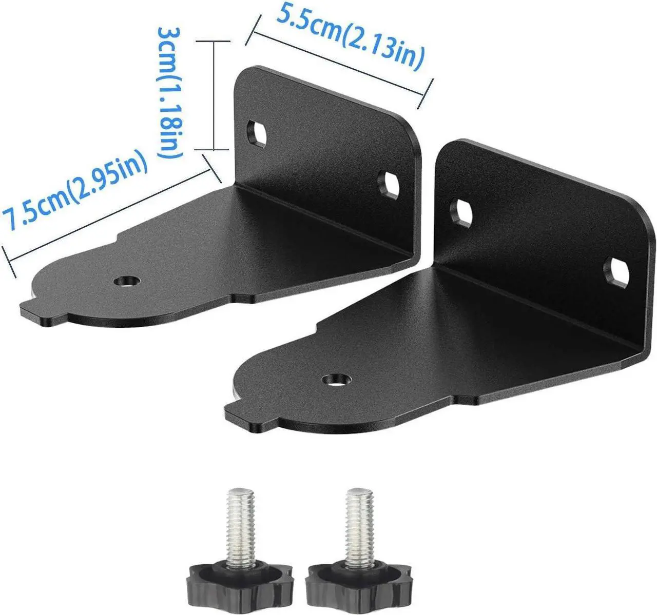 Alt view image 4 of 6 - Wall Mount for Samsung Curved Soundbar HW-J4000 HW-J6000 HW-J6500 HW-JM4000C HW-M4500 HW-J6001 HW-JM4000 HW-JM6000 HW-JM6500 HW-J6000R HW-M4510/ZF HW-M4501XU HW-M4501ZF Sound bar Mounting Bracket Kit