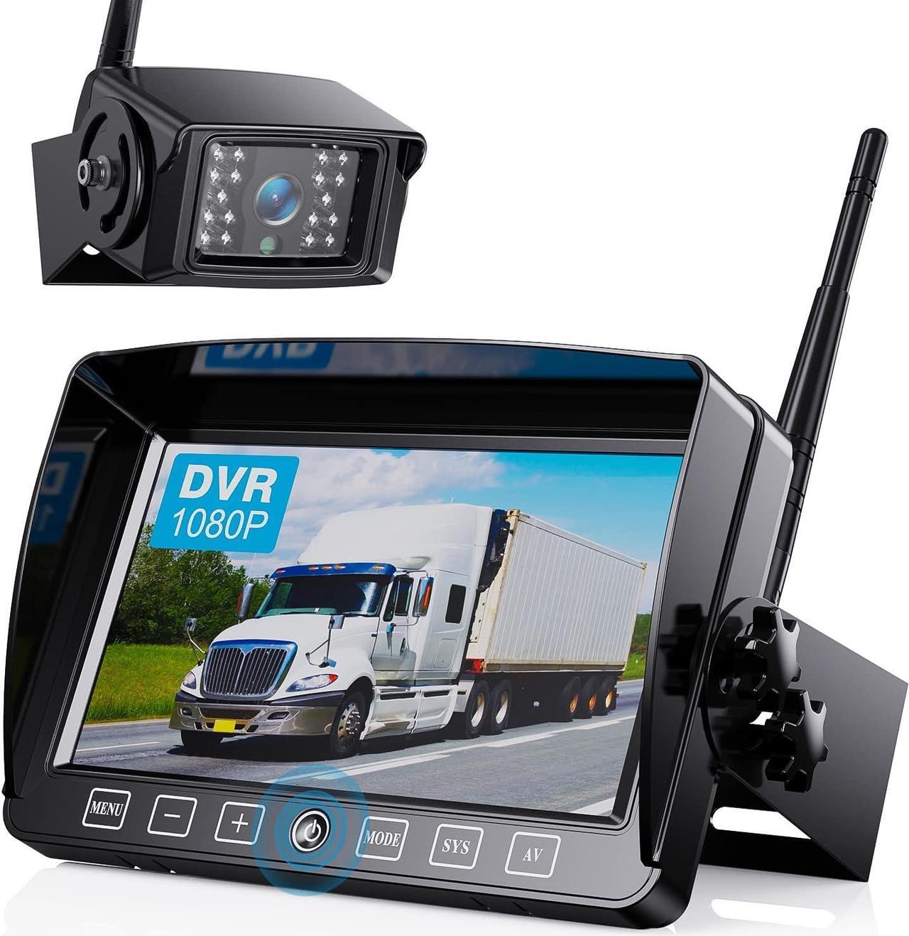 Main image of Digital Wireless Backup Camera System Kit,HD 1080P & IP69 Waterproof Wireless Reverse Rear View Camera + 7 DVR Split Touch Monitor w/Recording for RV/Truck/Trailer/Motorhome-B701