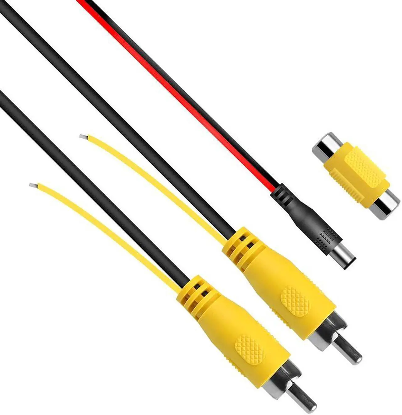 Main image of Long Double Shielded RCA Video and Audio Extension Cable for RV Pickup Trailer Truck CCTV Surveillance Front Backup Rear View Reverse Cameras(20M / 65.6FT), GreenYi-103