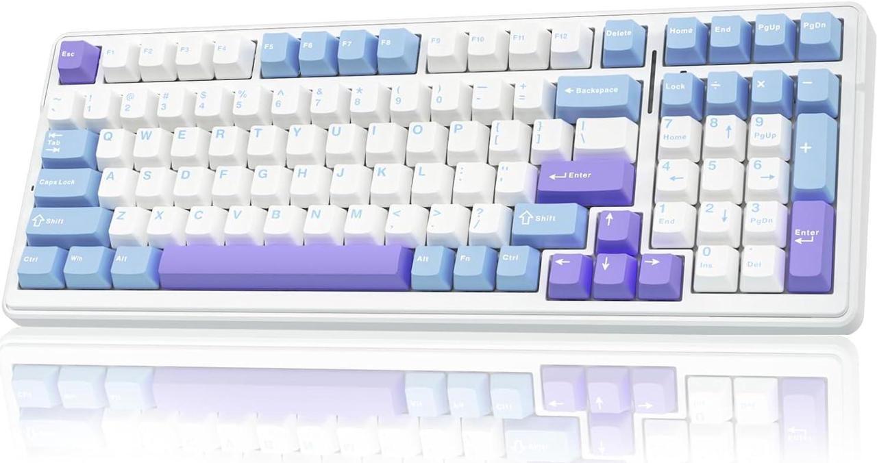 Main image of AULA F99 Wireless Mechanical Keyboard,Tri-Mode BT5.0/2.4GHz/USB-C Hot Swappable Custom Keyboard,Pre-lubed Linear Switches,Gasket Structure,RGB Backlit Gaming Keyboard for PC/Tablet/Xbox/PS4/PS5