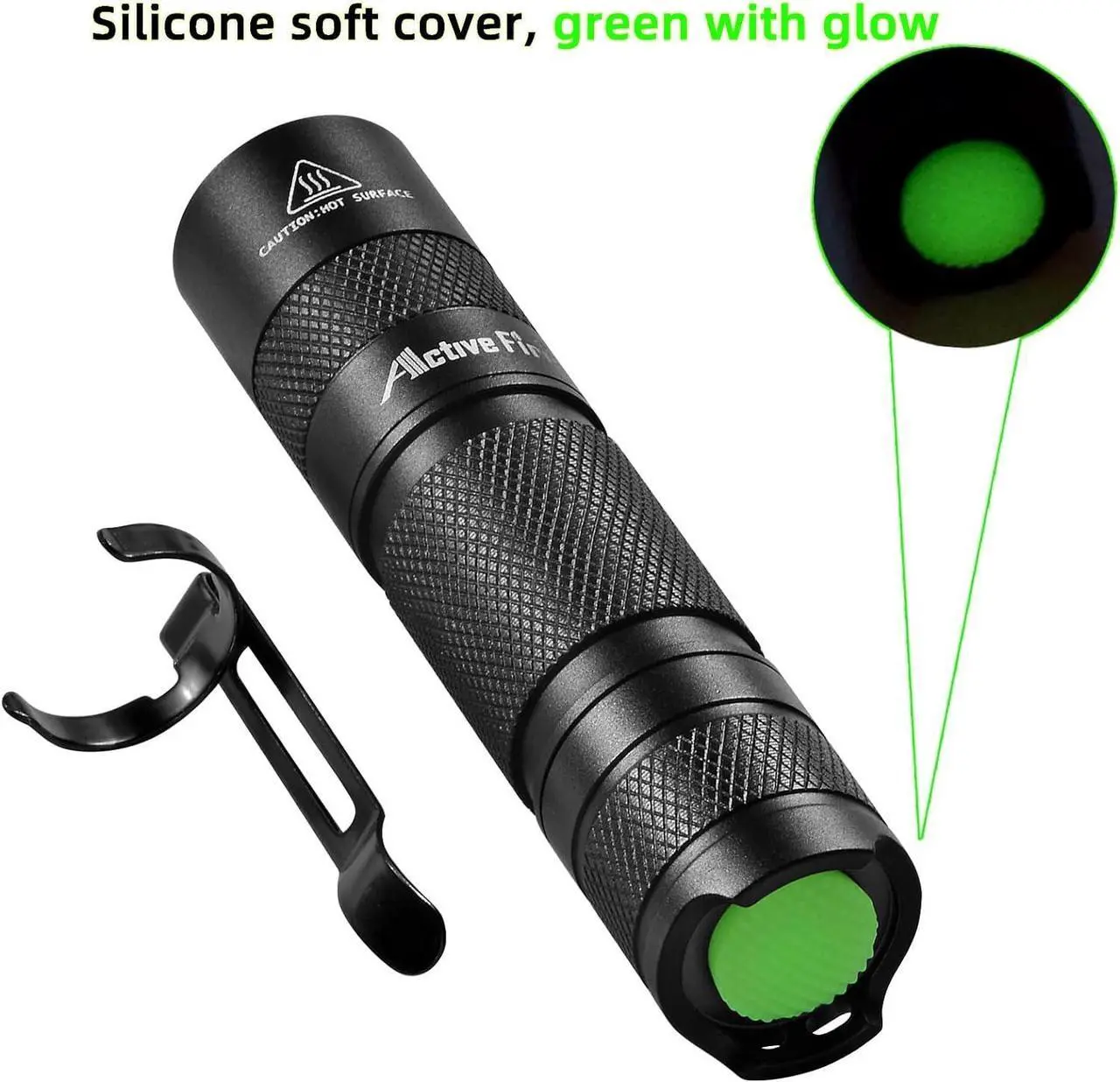 Alt view image 3 of 7 - Mini AA Pen Pocket Torch, Super Bright Lumen Waterproof Keychain LED Torch, Handheld Torch with Clip, Powered by AA or 14500 Batteries,LED Torch for Night Reading or Daily Lighting