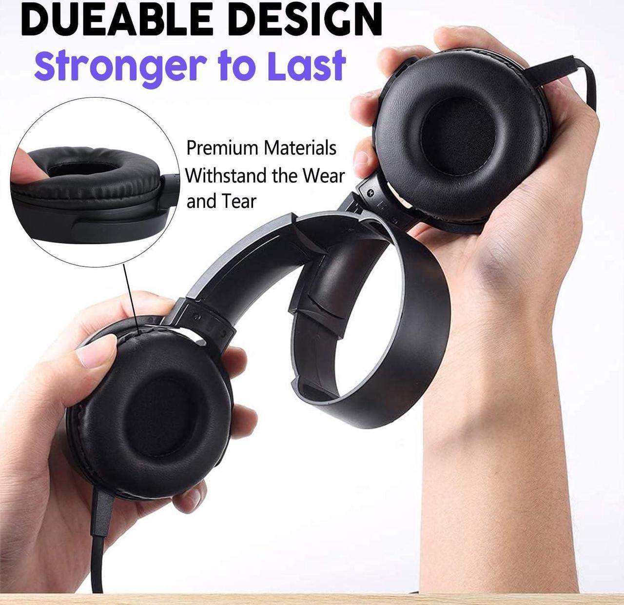 Alt view image 5 of 7 - Bulk Headphones for Classroom 24 Pack Durable Wired School Headphones for Kids,Students,Children Toddler Teen Boys Girls and Adult(Black)