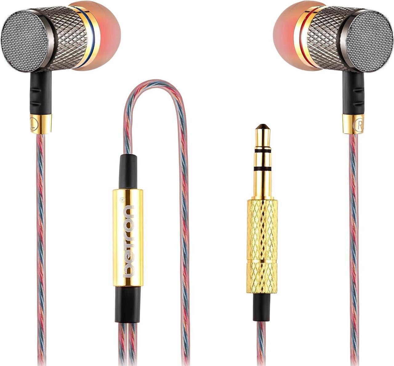 Main image of Betron YSM1000 Earphones in Ear Headphones Wired 3.5mm Jack Tangle-Free Cable Case and Noise Isolating Earbuds