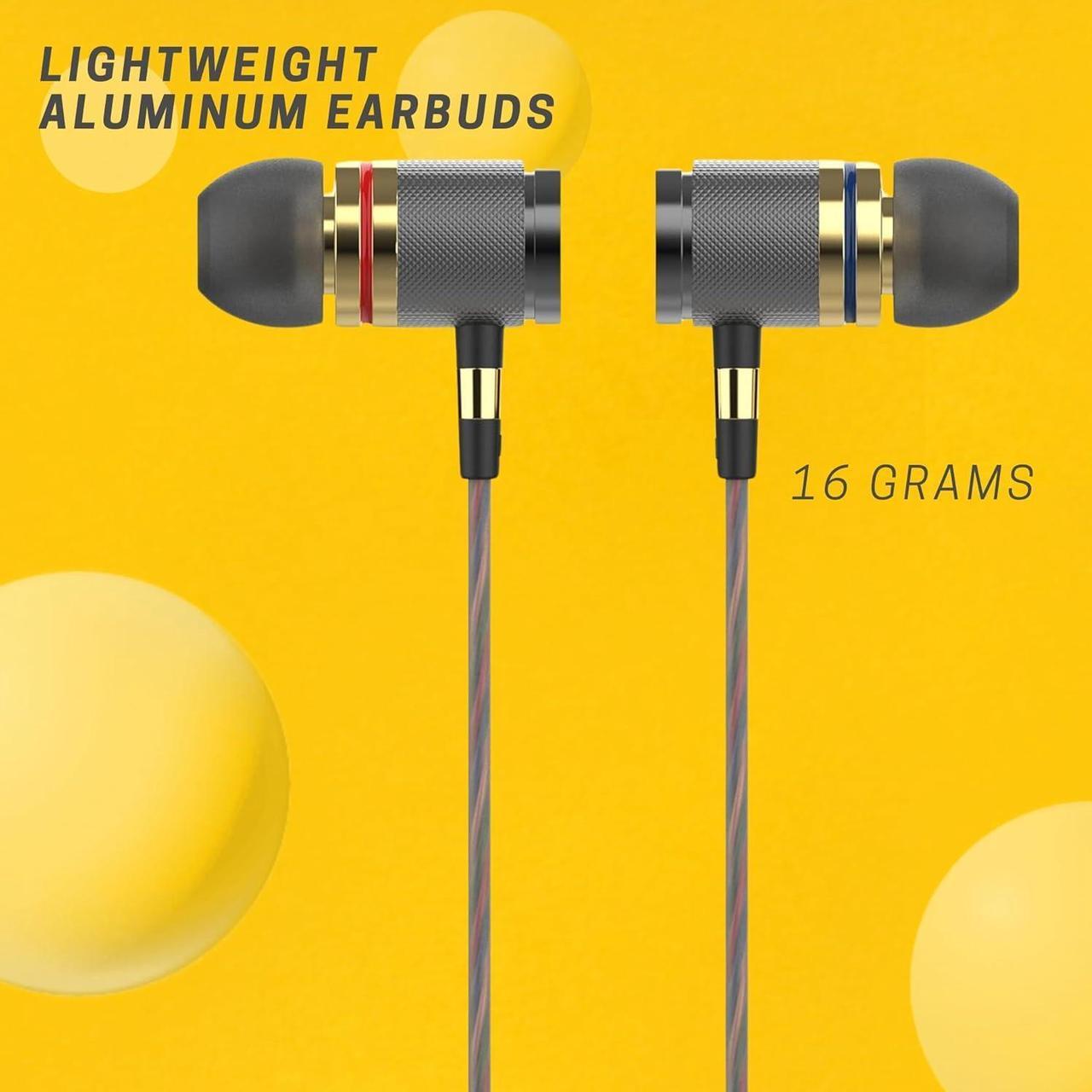Alt view image 7 of 7 - Betron YSM1000 Earphones in Ear Headphones Wired 3.5mm Jack Tangle-Free Cable Case and Noise Isolating Earbuds