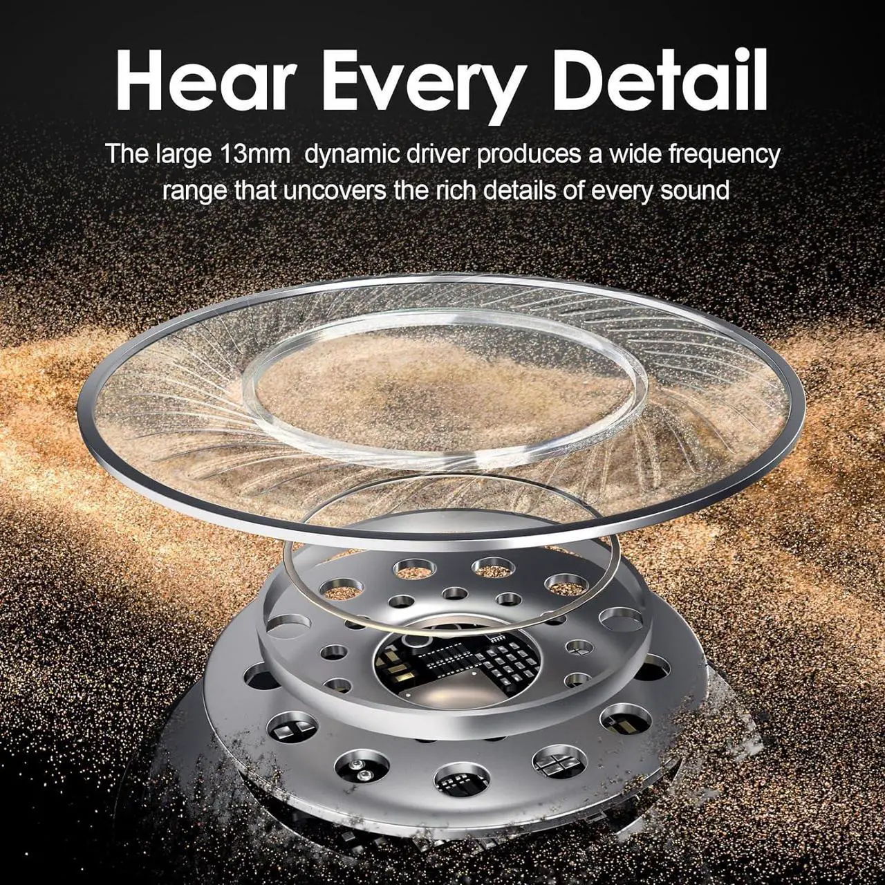 Alt view image 3 of 6 - Bluetooth Headphones, 150H Playtime Wireless Bluetooth Earbuds w/Mic in-Ear Magnetic Neckband Earphone, IPX7 Sweatproof Deep Bass Headset for Home, Traveling, Outdoor, Business Trips