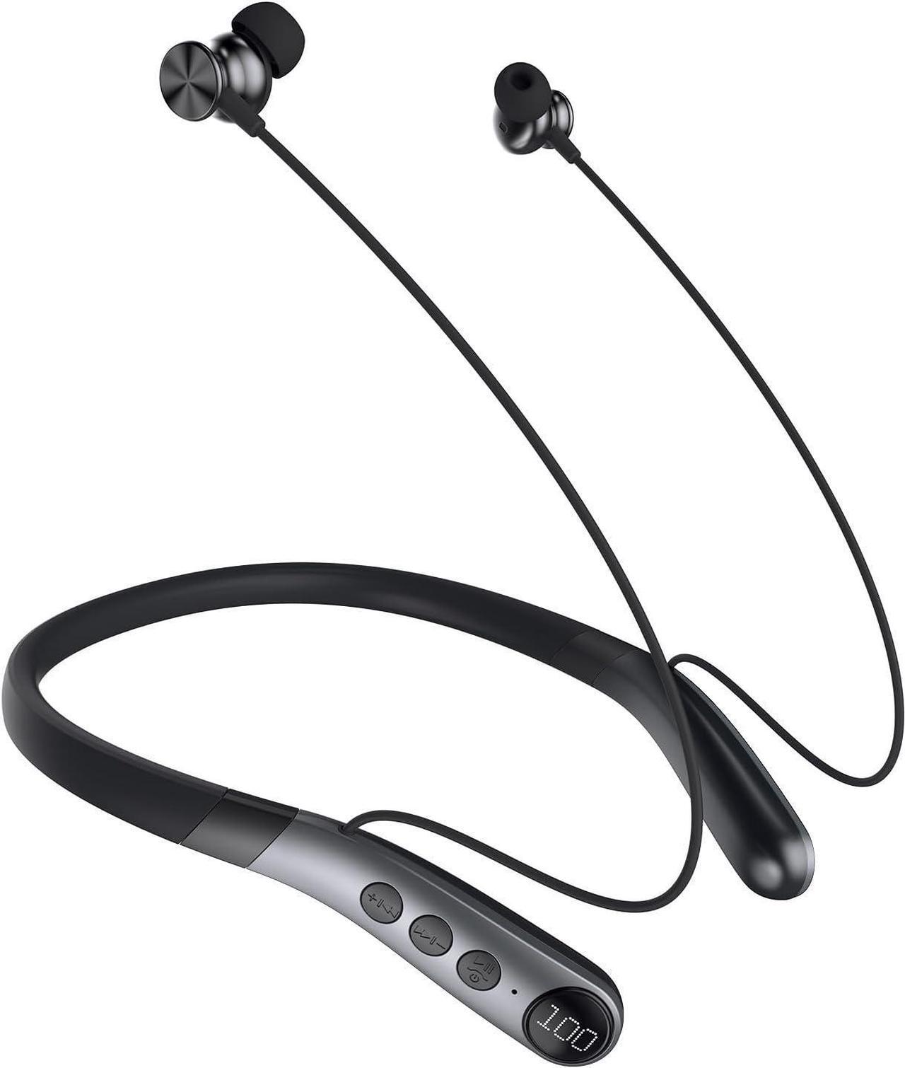 Main image of Bluetooth Headphones, V5.3 Wireless Earbuds with Mic for AI Noise Canceling Calls, in-Ear Neckband, 60H Playtime, IPX5 Sweat-Proof Magnetic Earphones, Enhanced Bass EQ Headsets for Music Sports