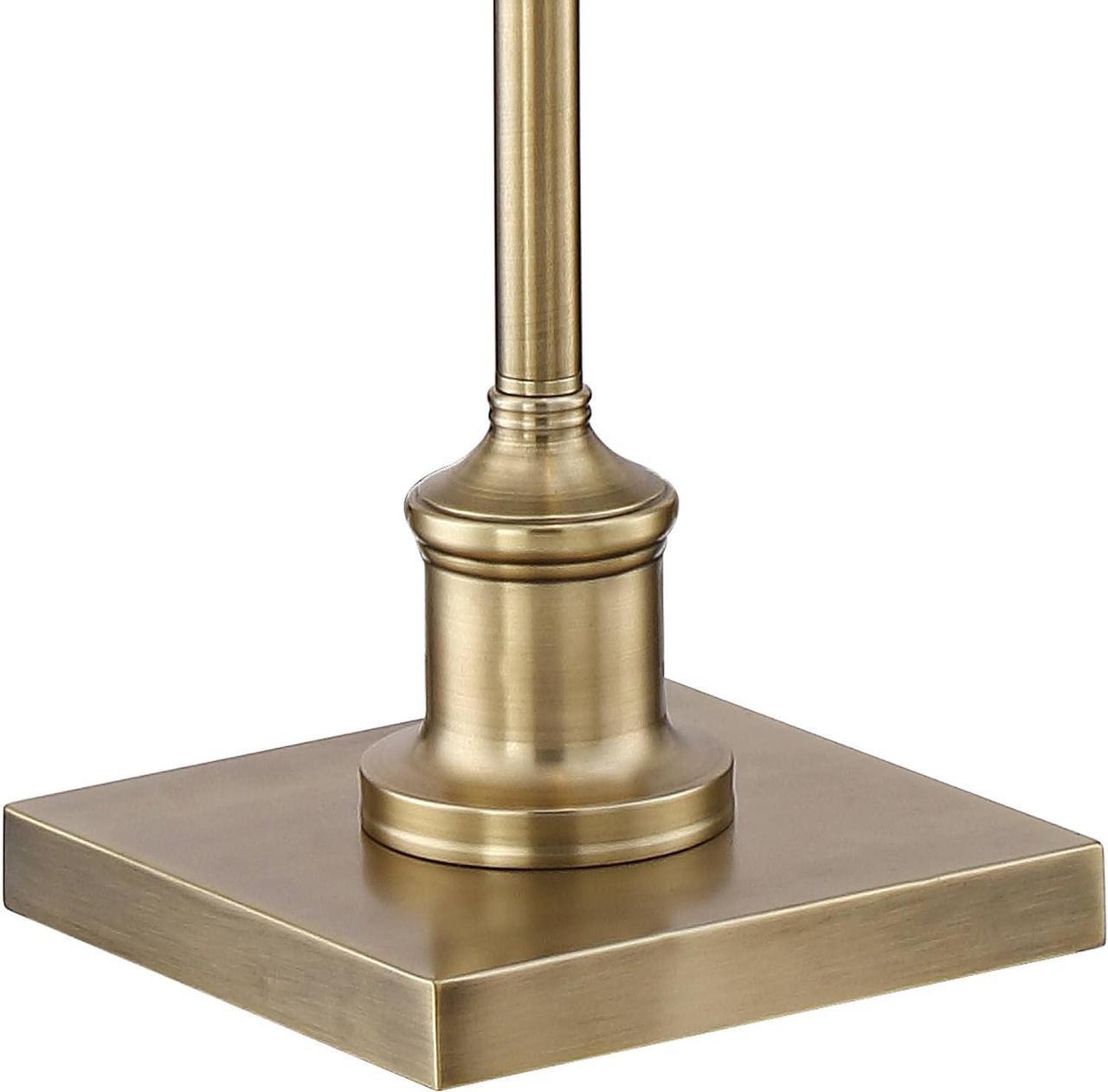 Alt view image 5 of 7 - Regency Hill Jenson Traditional Metal Adjustable Pharmacy Floor Lamp Swing Arm 54" Tall Aged Brass Metal Shade Standing Pole Light for Living Room Reading House Bedroom Home Office