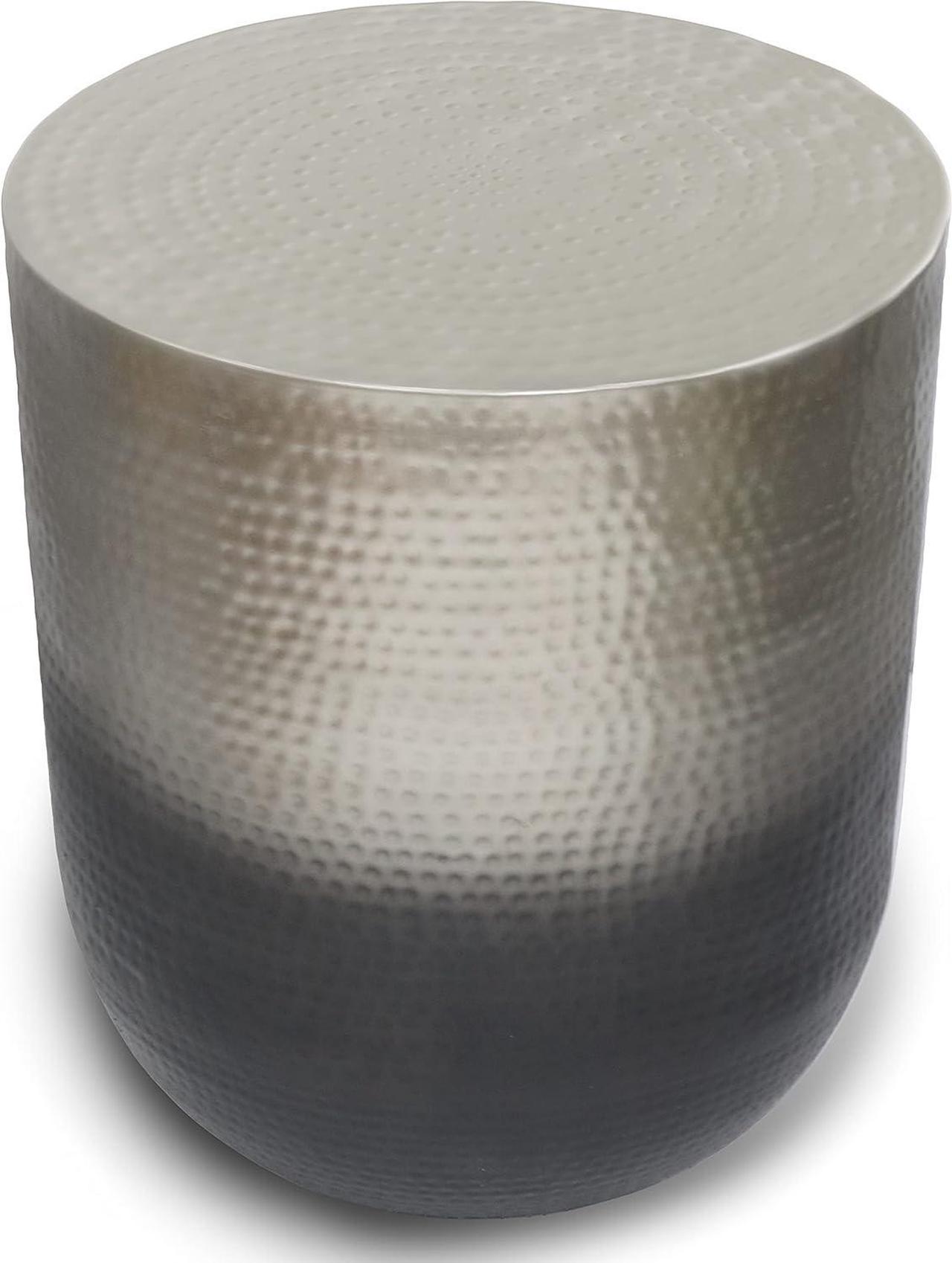 Alt view image 6 of 7 - SIMPLIHOME Nova Boho 19 Inch Wide Metal Side Table in Silver Ombre, Fully Assembled, For the Living Room and Bedroom