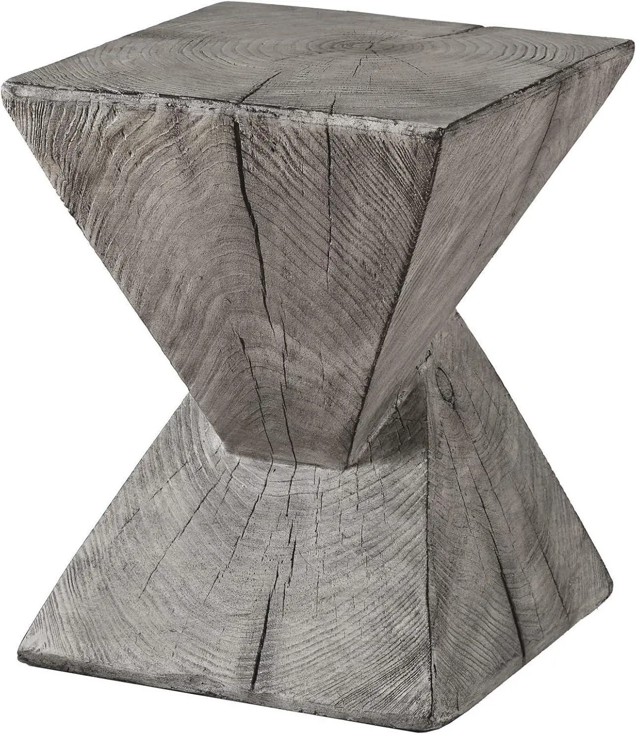 Main image of Ball & Cast Concrete Stool End Table, 13.2D x 13.2W x 17H in, Light Grey