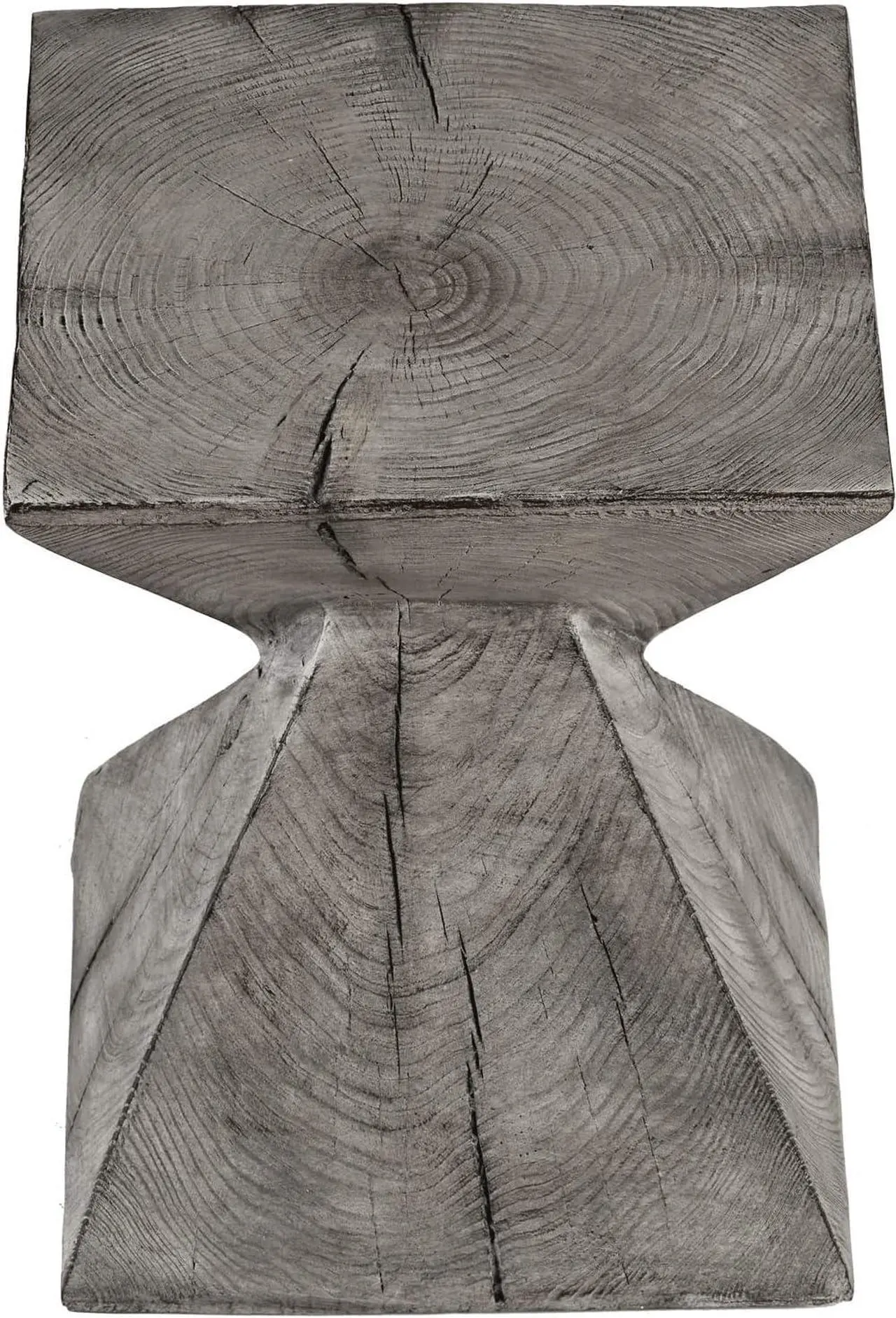 Alt view image 4 of 7 - Ball & Cast Concrete Stool End Table, 13.2D x 13.2W x 17H in, Light Grey