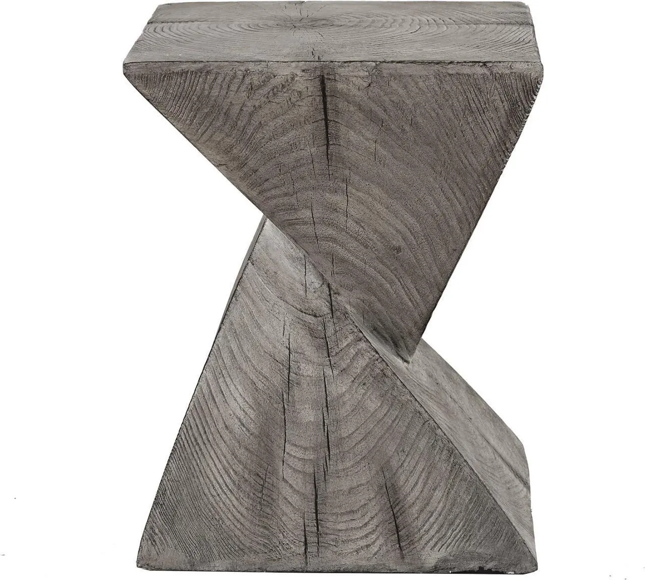 Alt view image 5 of 7 - Ball & Cast Concrete Stool End Table, 13.2D x 13.2W x 17H in, Light Grey