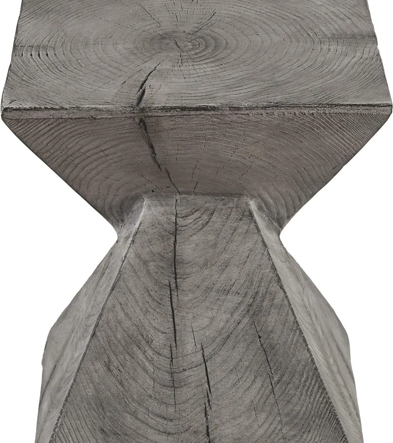 Alt view image 6 of 7 - Ball & Cast Concrete Stool End Table, 13.2D x 13.2W x 17H in, Light Grey