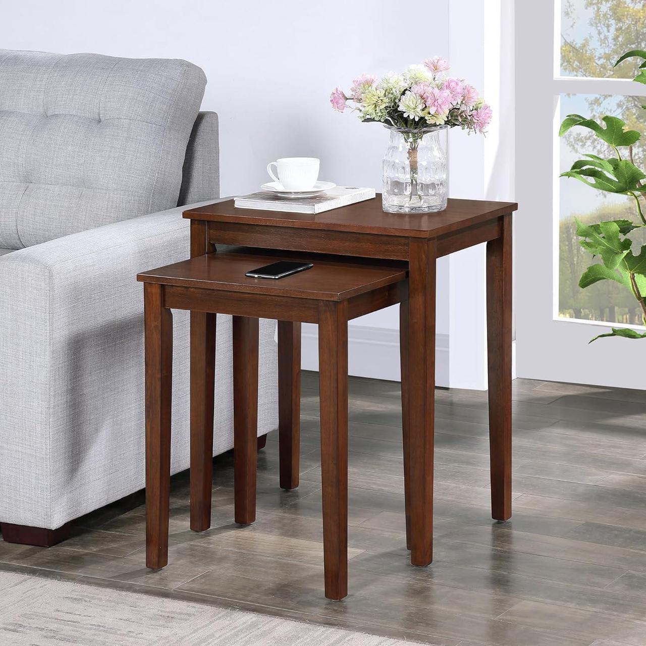 Alt view image 2 of 6 - Convenience Concepts American Heritage Nesting End Tables, Espresso