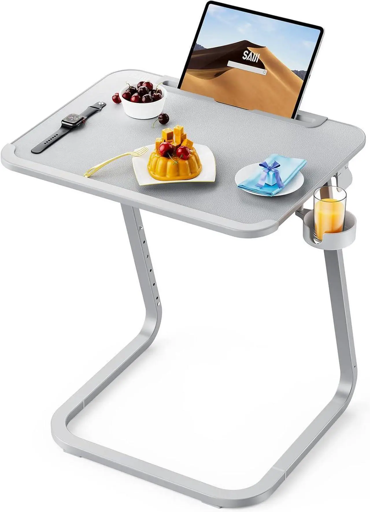 Main image of SAIJI TV Tray Table - Heavy Duty Extra Large TV Tray, Upgraded TV Dinner Trays for Eating Snack Food, Tilt & Height Adjustable TV Tray Laptop Desk for Sofa & Bedside Small Table