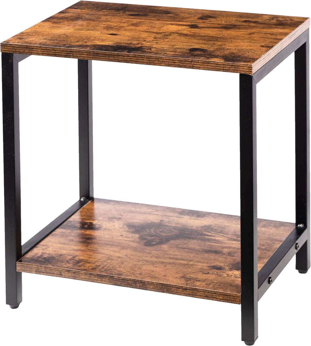 Main image of Short Table Small Table Stand Small Tables for Small Spaces Low Small Side Table Black Metal Small End Tables Living Room Printer Tables Mini Coffee Table Little Small Night Stand Nightstand Bedroom