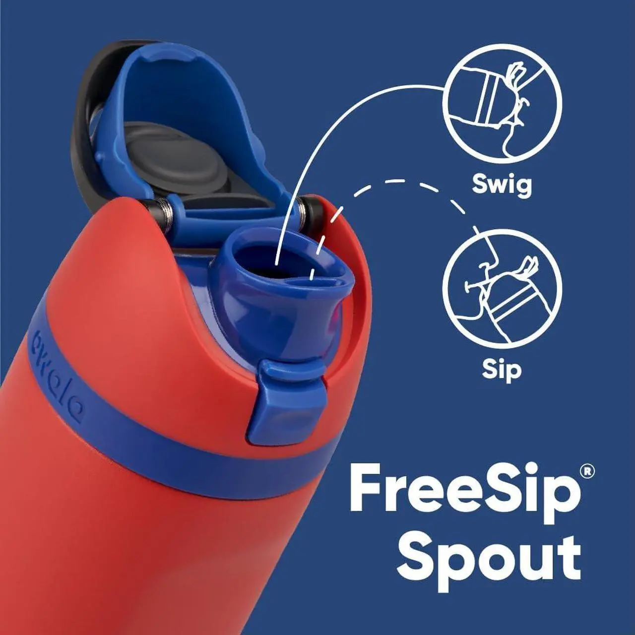 Alt view image 2 of 4 - Owala Marvel FreeSip Insulated Stainless Steel Water Bottle with Straw for Sports and Travel, BPA-Free Sports Water Bottle, 24 oz, Spiderman