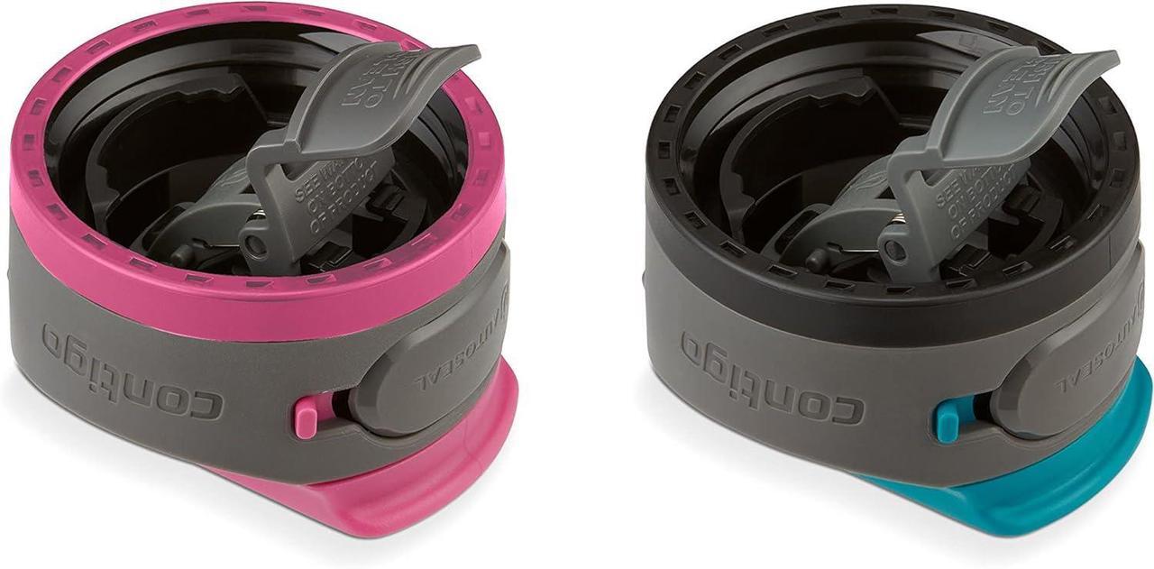 Alt view image 6 of 7 - Contigo Cortland Chill 2.0 Vacuum-Insulated Stainless Steel Water Bottle, Spill-Proof Lid, Preserves Temperature for Hours, 24oz 2-Pack, Juniper & Dragonfruit, Ideal for Travel and Daily Use