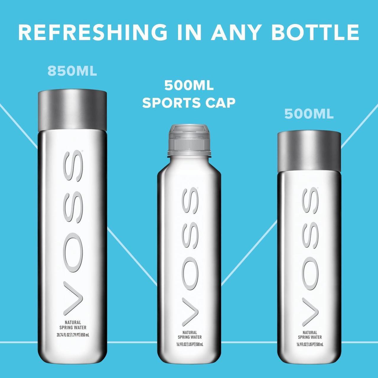 Alt view image 4 of 7 - VOSS Premium Still Bottled Water - Pure, Crisp & Refreshing - BPA Free PET Plastic Water Bottles with Sports Cap for Easy, Spill-Free Drinking - Ideal for Gym, Running, Hiking - 500ml, Pack of 24