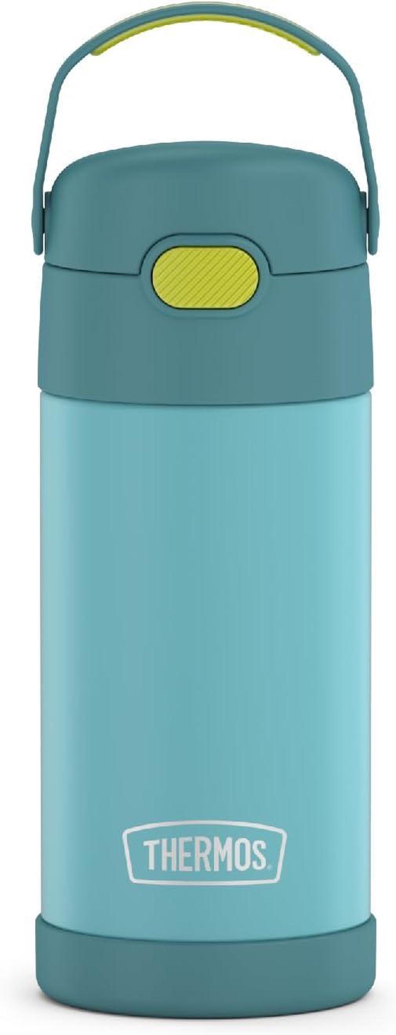Main image of THERMOS FUNTAINER Water Bottle with Straw - 12 Ounce - Kids Stainless Steel Vacuum Insulated Water Bottle with Lid, Blue/Green