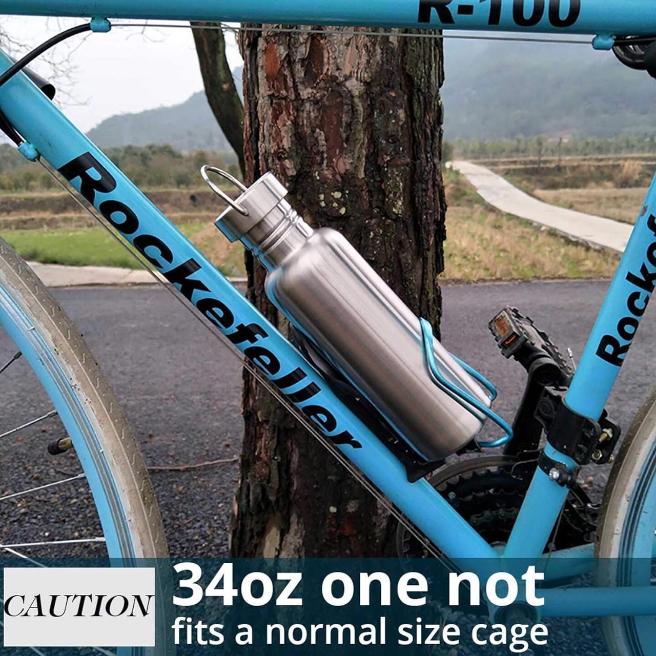Alt view image 5 of 7 - TRIPLE TREE 34 OZ Uninsulated Single Walled Stainless Steel Sports Water Bottle 18/8 Food Grade for Cyclists, Runners, Hikers, Beach Goers, Picnics, Camping - BPA Free