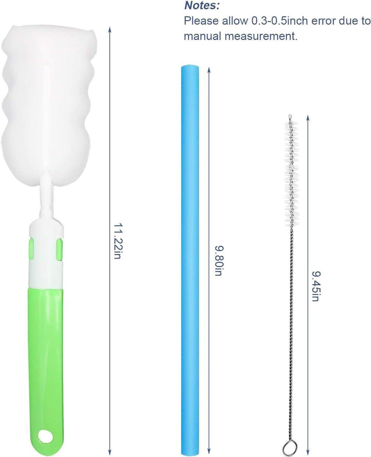 Alt view image 3 of 7 - 2 Pack 33oz Milk Carton Water Bottle -Clear Square Milk Bottles BPA Free Portable Water Bottle with Straws & Cleaning Brush and Bottle Brush for Outdoor Sports Travel Camping Activities(H06)