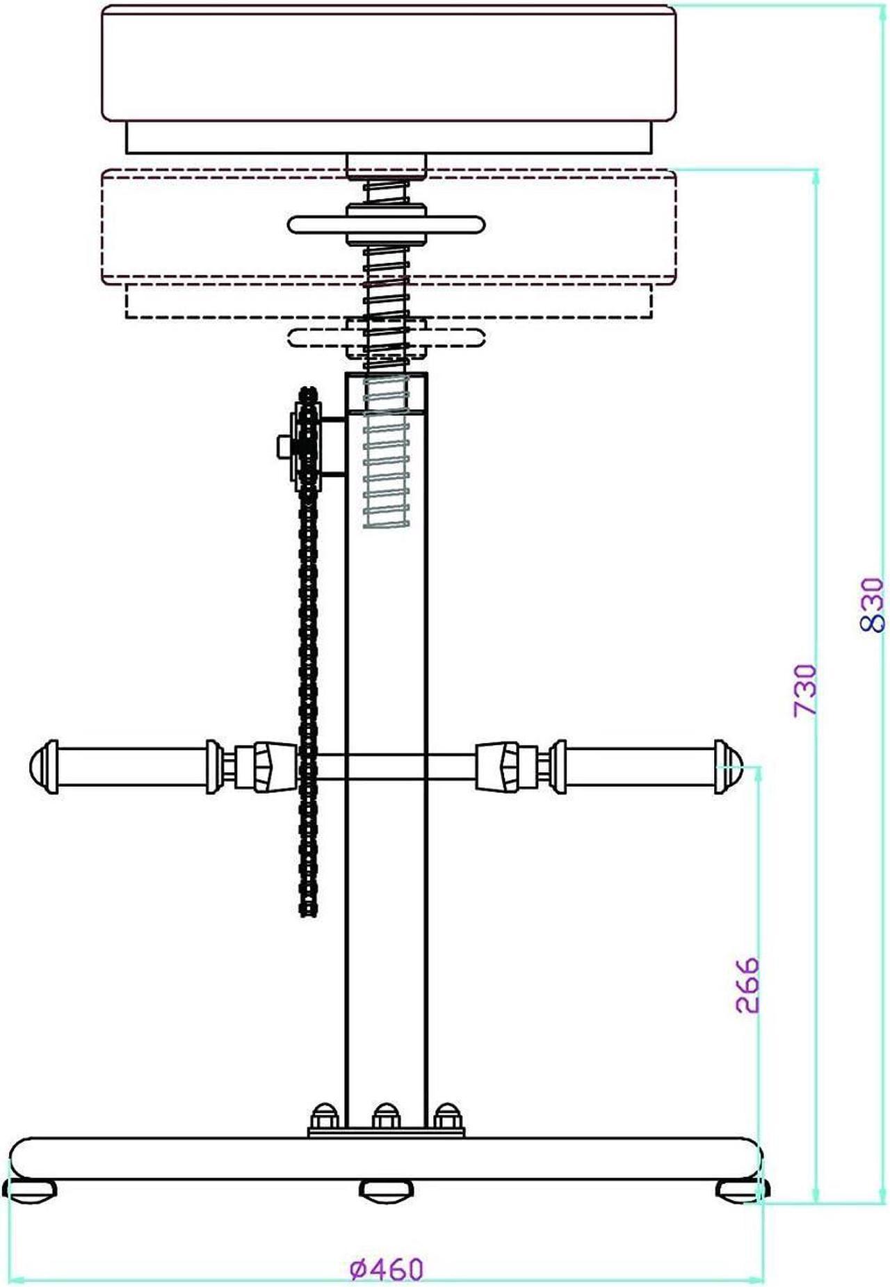Alt view image 3 of 7 - Topower Vintage DIY Bar Stool Bicycle Chain Iron Pedal Retro Industrial Height Adjustable Bicycle Wheel Design bar Chair Set of 2 Silver