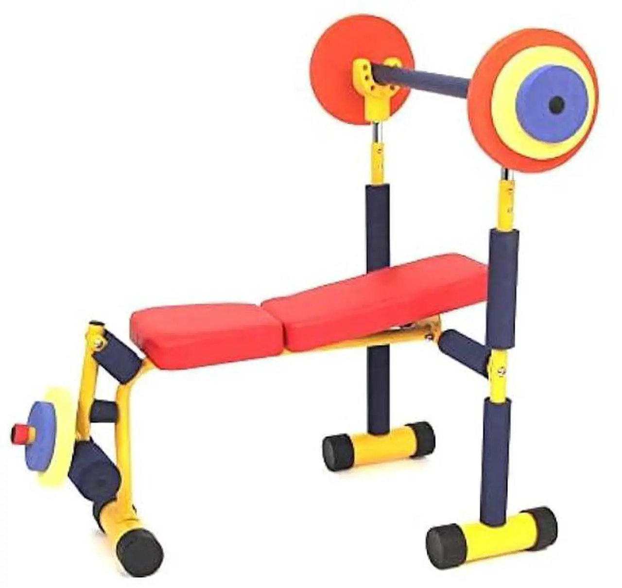 Main image of Redmon Fun & Fitness for Kids Adjustable Weight Bench Press Set w/ Barbell & Foam Weights