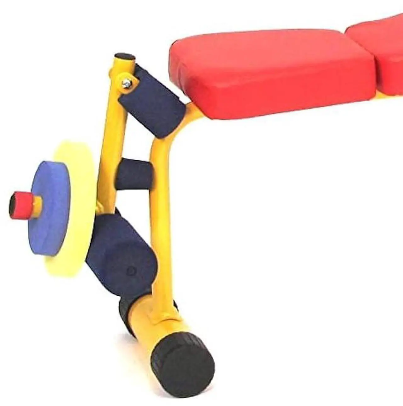 Alt view image 3 of 6 - Redmon Fun & Fitness for Kids Adjustable Weight Bench Press Set w/ Barbell & Foam Weights