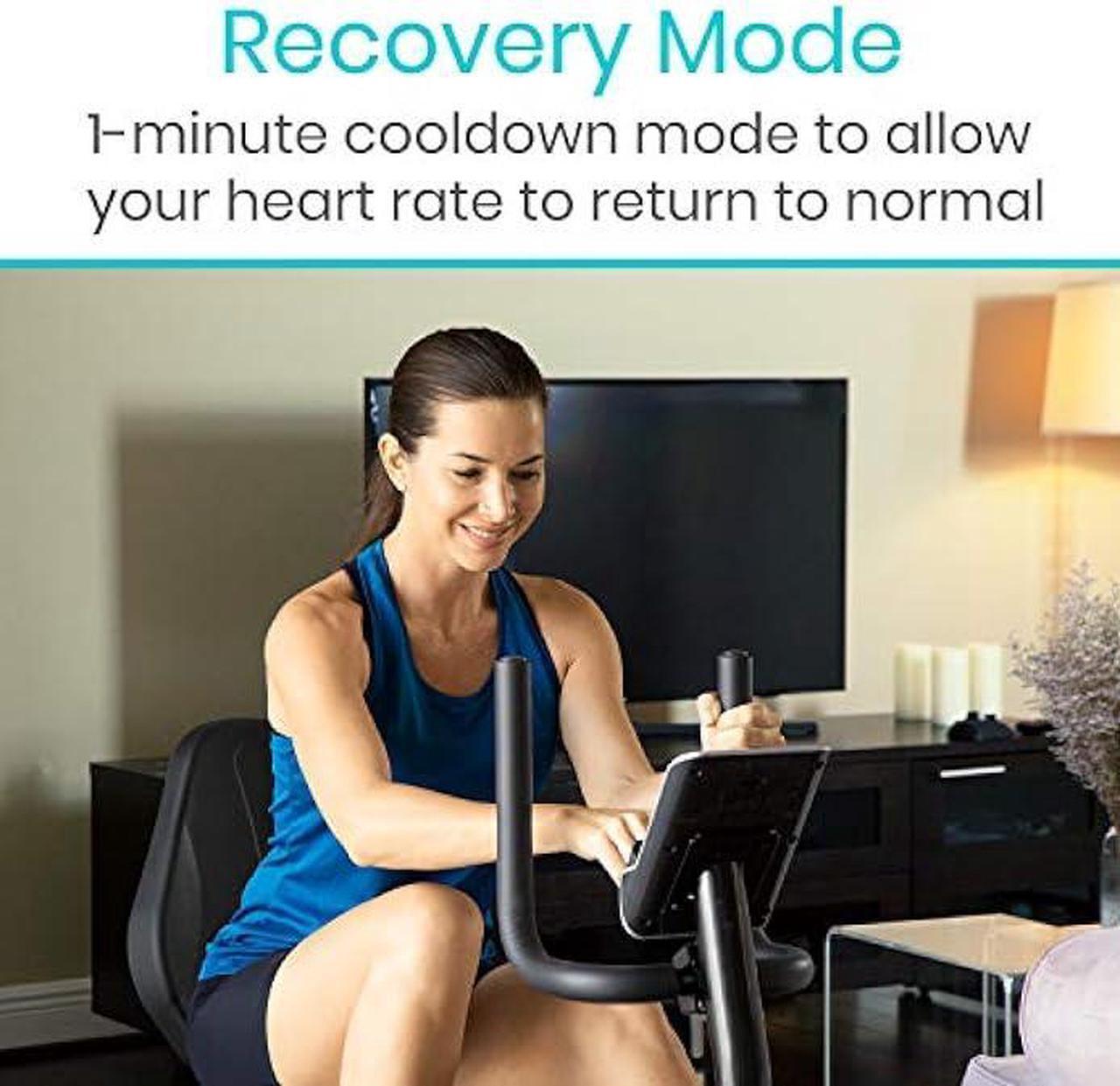 Alt view image 3 of 5 - Vive Recumbent Exercise Bike - Stationary Recumbent Exercise Cycle Device for Seniors, Adults, Men and Women - Indoor Fitness Equipment - at Home Cycling, Adjustable Resistances, Digital Display