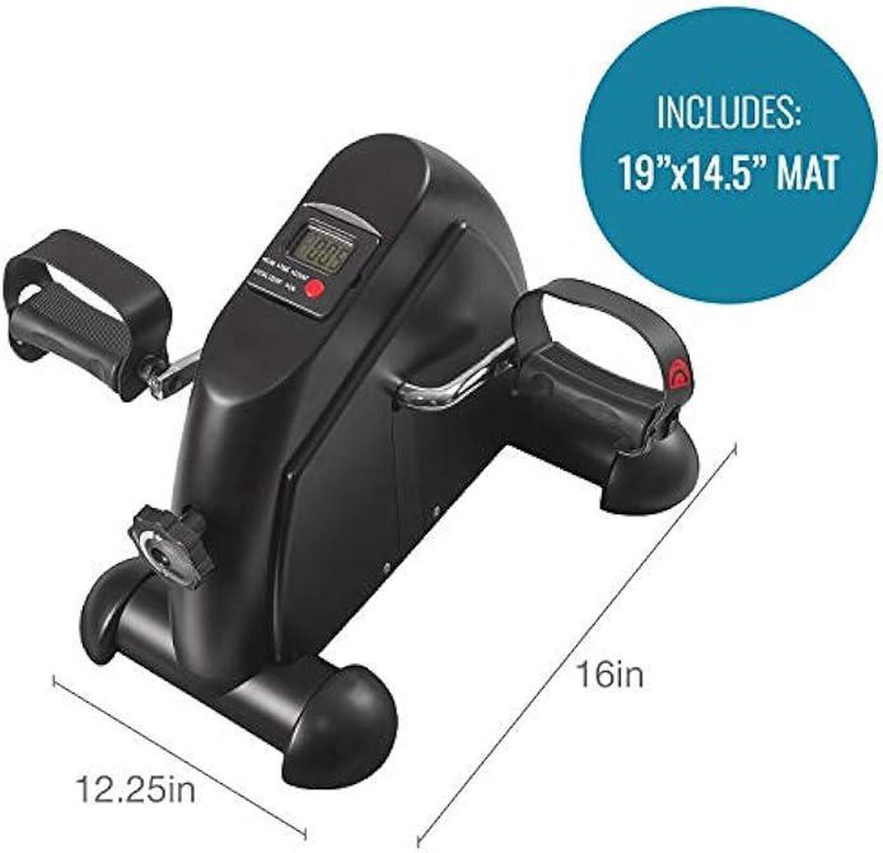 Alt view image 3 of 5 - DMI Under Desk Bike Pedal Exerciser, Ellipse Leg Exerciser & Under Desk Elliptical with LCD Display, Leg Exerciser While Sitting For Seniors, Work From Home Essentials, Mat and Batteries Included