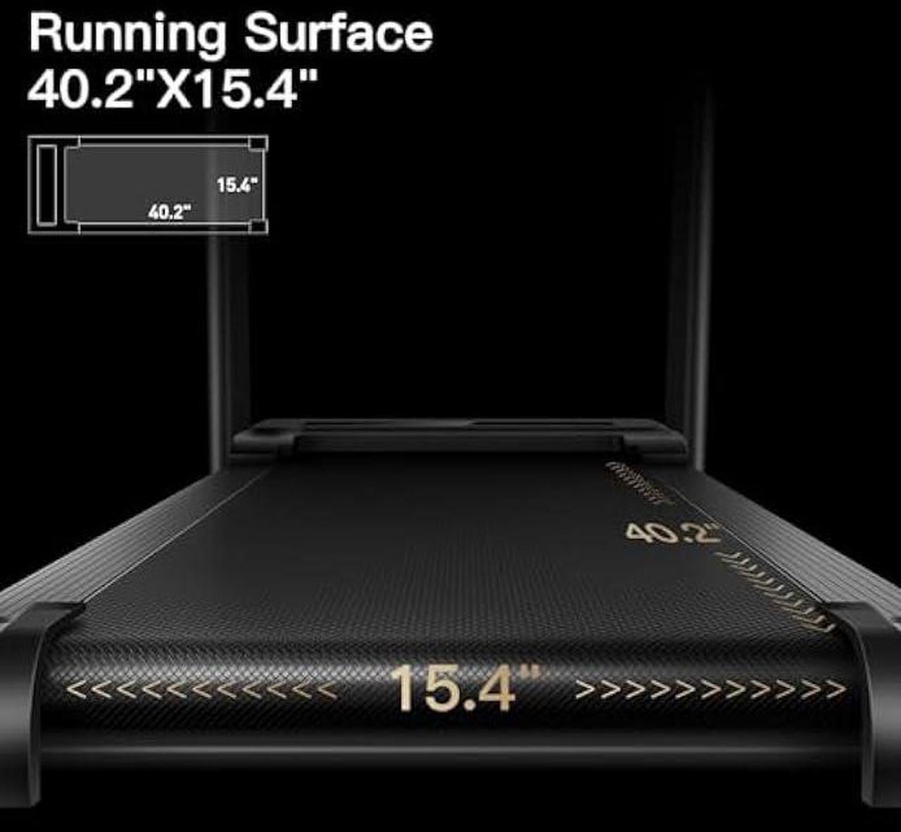 Alt view image 5 of 6 - CURSOR FITNESS Home Folding Treadmill with Pulse Sensor, 2.5 HP Quiet Brushless, 7.5 MPH, 265 LBS Capacity