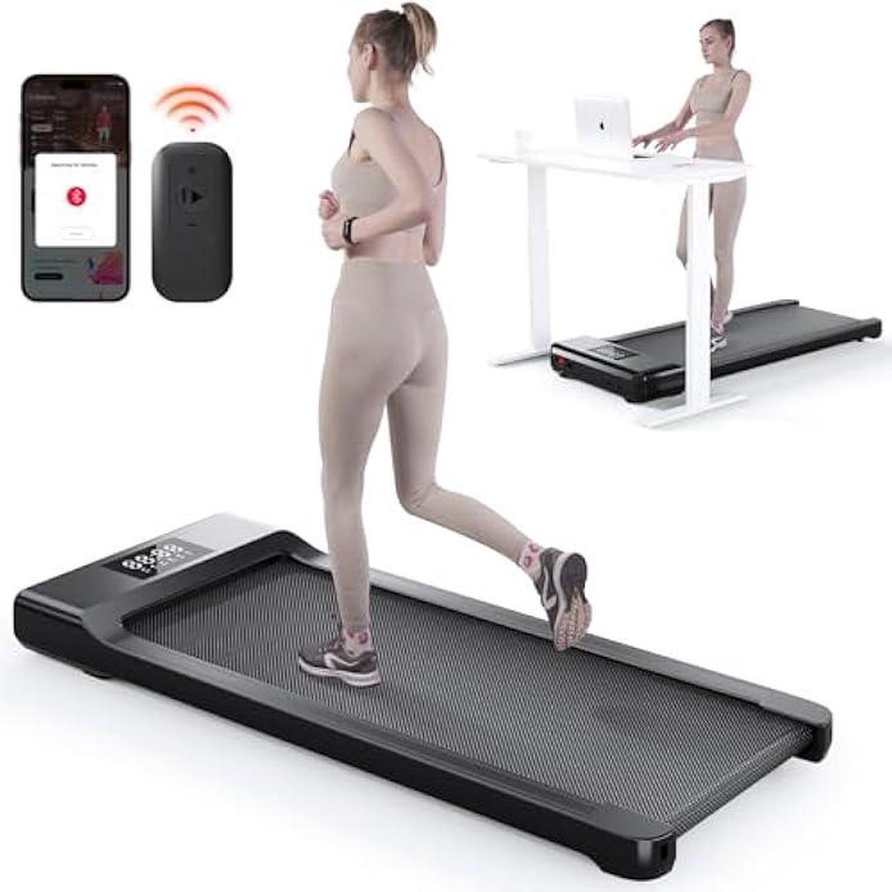 Main image of Walking Pad Treadmill, Smart Walking Pads, 2.5HP Under Desk Treadmill for Home Office Use, Remote Control & App-Enabled, No Assembly Required, 300lb Weight Capacity