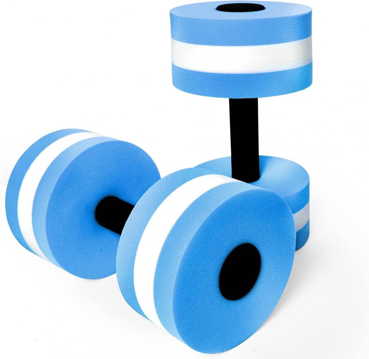 Main image of Timoo Aquatic Dumbells Set of 2 Water Dumbells Pool Resistance Water Weight Water Aerobics High-Density EVA-Foam Pool Fitness