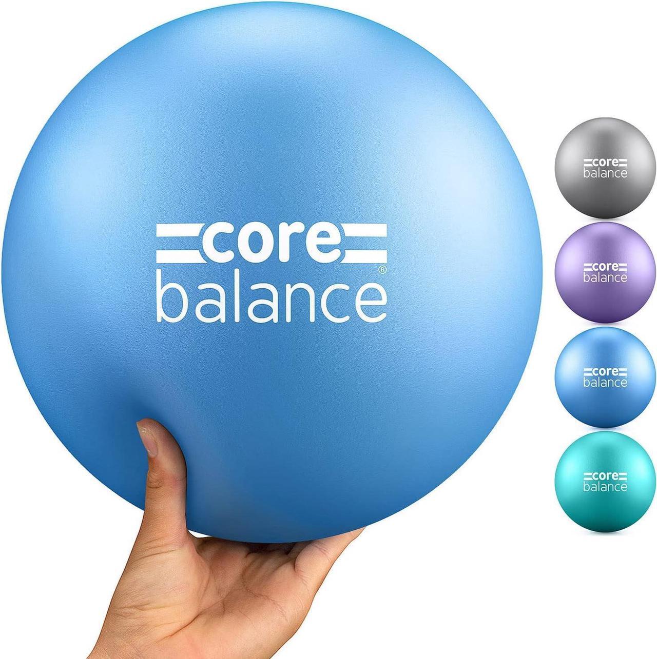 Main image of Pilates Ball 9 Inch Anti Burst, Core Ball with Inflation Tube, Mini Pilates Ball for Physical Therapy, Small Exercise Ball for Yoga, Barre, Stretching and Core Stability Workout