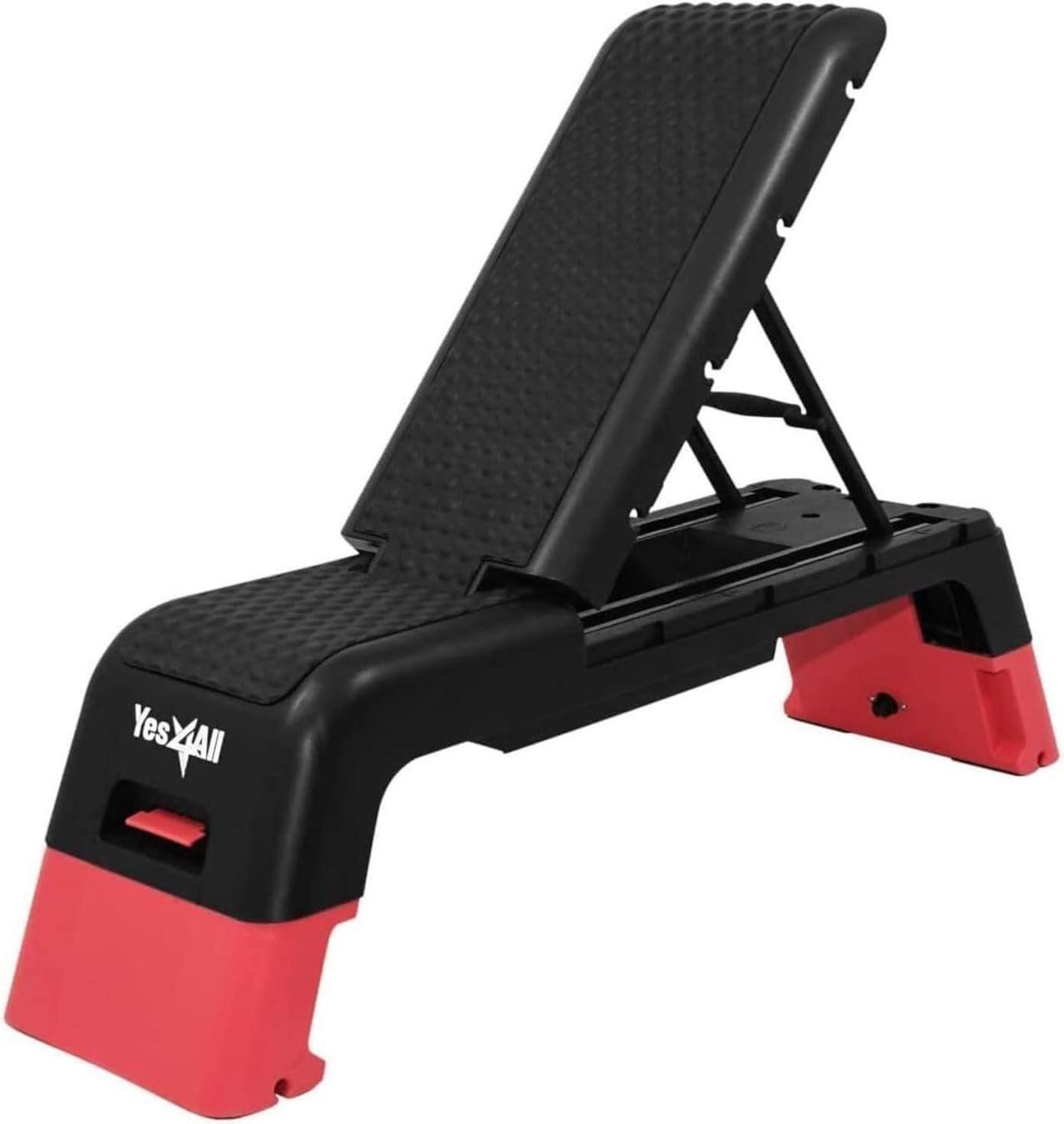 Main image of Yes4All Multifunctional Aerobic Deck - Versatile Fitness Station, Weight Bench, Aerobic Stepper, Plyometrics Box for Cardio Workouts and Strength Training