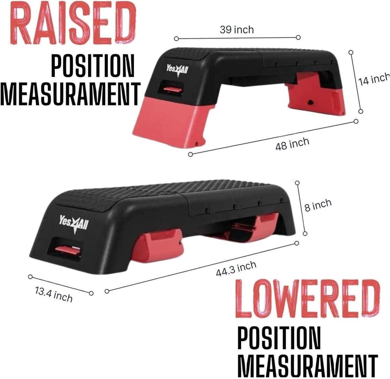 Alt view image 4 of 6 - Yes4All Multifunctional Aerobic Deck - Versatile Fitness Station, Weight Bench, Aerobic Stepper, Plyometrics Box for Cardio Workouts and Strength Training